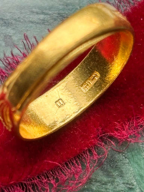 24k Vintage 5.05mm 3.80g Ring