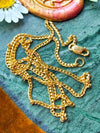 22k Vintage 916 Curb Link Chain