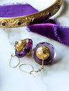 14k Antique Victorian Amethyst Drop Earrings