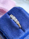 18k Vintage 0.69cttw Five-Stone Diamond Band