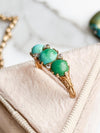 18k Antique Victorian Persian Turquoise and Diamond Ring