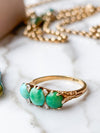 18k Antique Victorian Persian Turquoise and Diamond Ring
