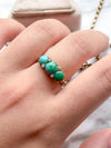 18k Antique Victorian Persian Turquoise and Diamond Ring