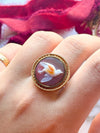 14k Victorian Carved Carnelian Cameo Ring