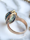 14k Victorian Eqyptian Faience Scarab Ring